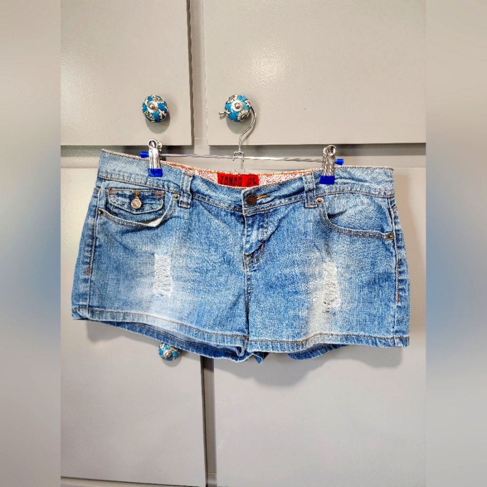 Zanadi Denim Blue Women's Shorts, 13
